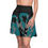 Thumbnail: Kettlebell aquamarine butterfly Women's Skater Skirt 2 - black