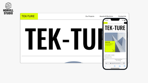 a phone displays a web page for TEK-TUR