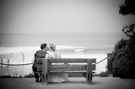Just Married in Del Mar at Seagrove Park