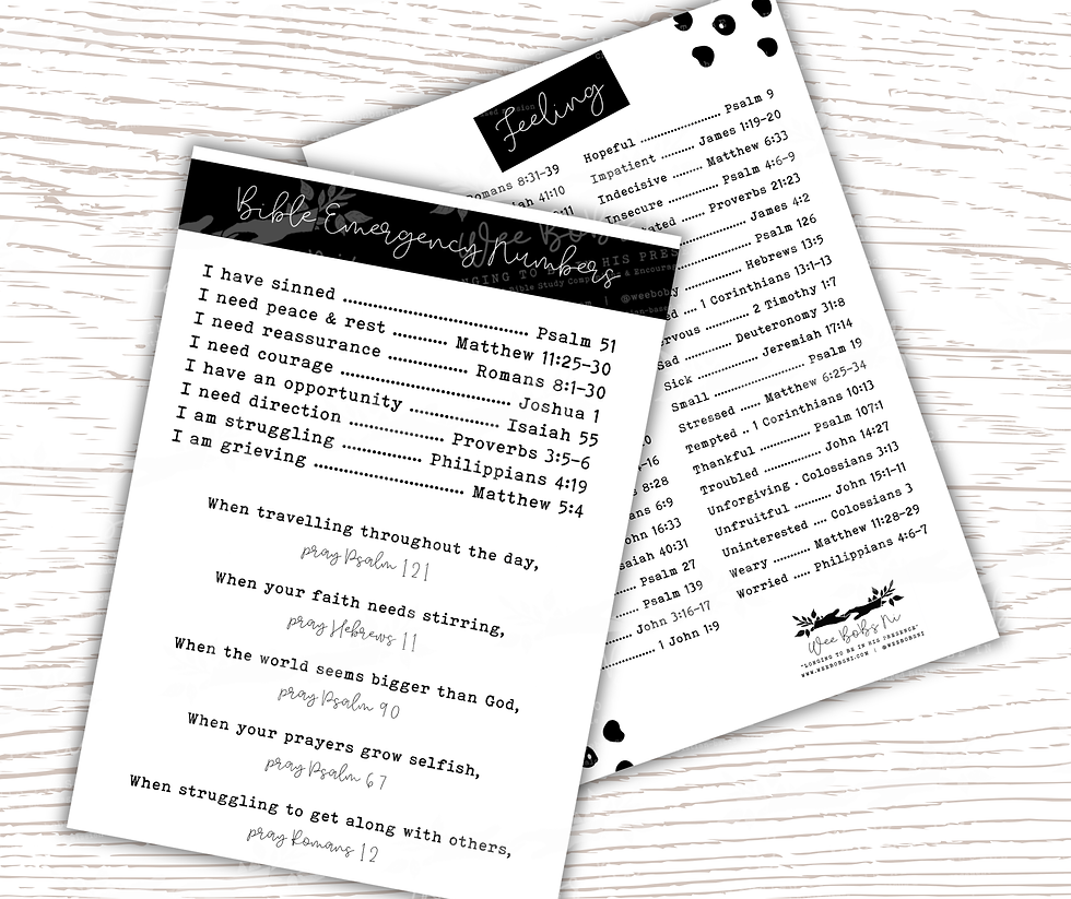 Thumbnail: Bible Study Companions - Bible Emergency Numbers