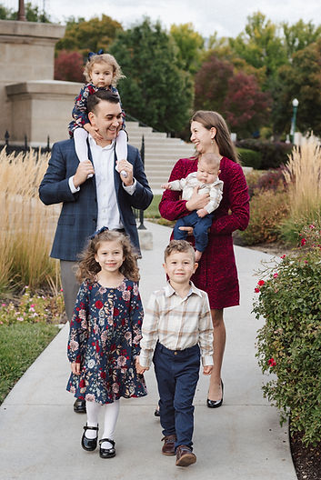 Dominick Anton, CFP, with his family, reflecting the importance of family values and personal connections in his approach to financial planning