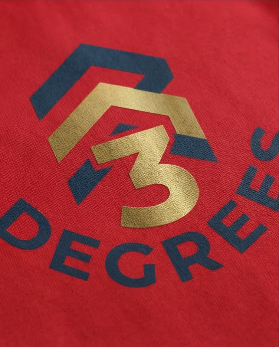 Thumbnail: Gold Elevation Premium Graphic T-Shirt | 3Degrees Streetwear Statement – Unisex
