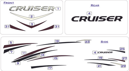 COMPLETE DECAL KIT - 2018 Cruiser 5th Wheel | USA - RV Decals Direct