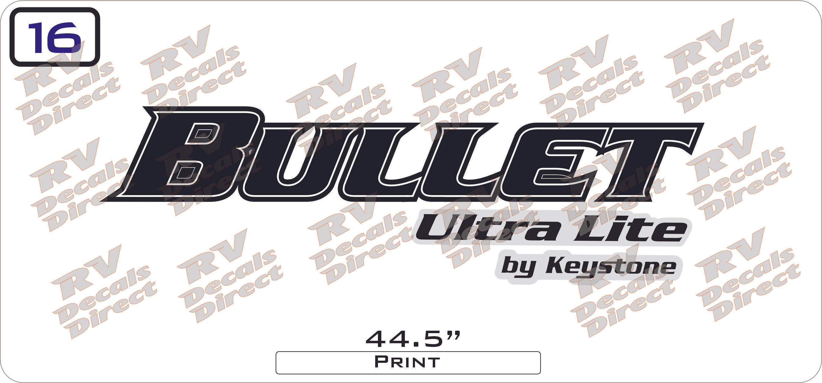 2020 Bullet Travel Trailer Decal