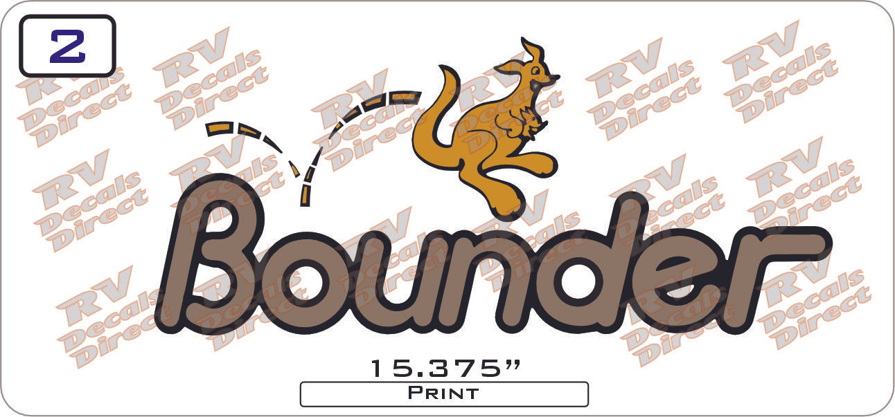 Bounder RV Decal