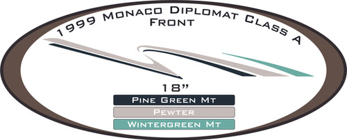 1999 Monaco Diplomat Class A | USA - RV Decals Direct