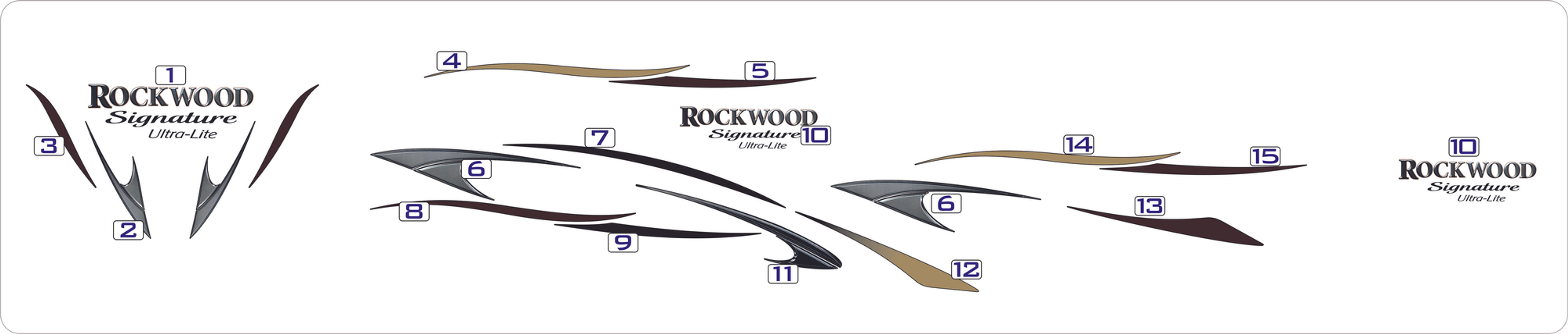 COMPLETE DECAL KIT (2014 Rockwood 5th Wheel)