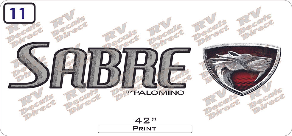 2012 Sabre 5th Wheel Decal
