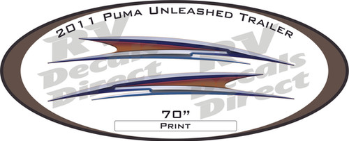 Puma Palomino Unleashed Travel Trailer Replacement RV Decals & Graphics