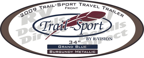 Trail Sport R- Vision Travel Trailer Replacement RV Decals & Graphics