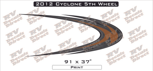 Cyclone Heartland 5th Wheel Replacement RV Decals & Graphics