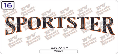 Sportster KZ 5th Wheel Replacement RV Decals & Graphics