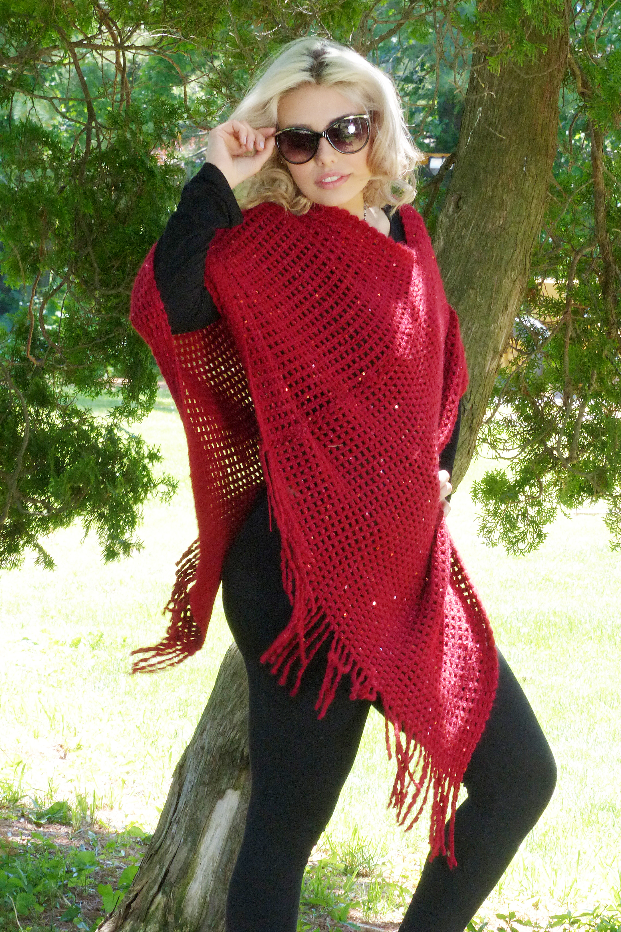 Glitter Poncho
