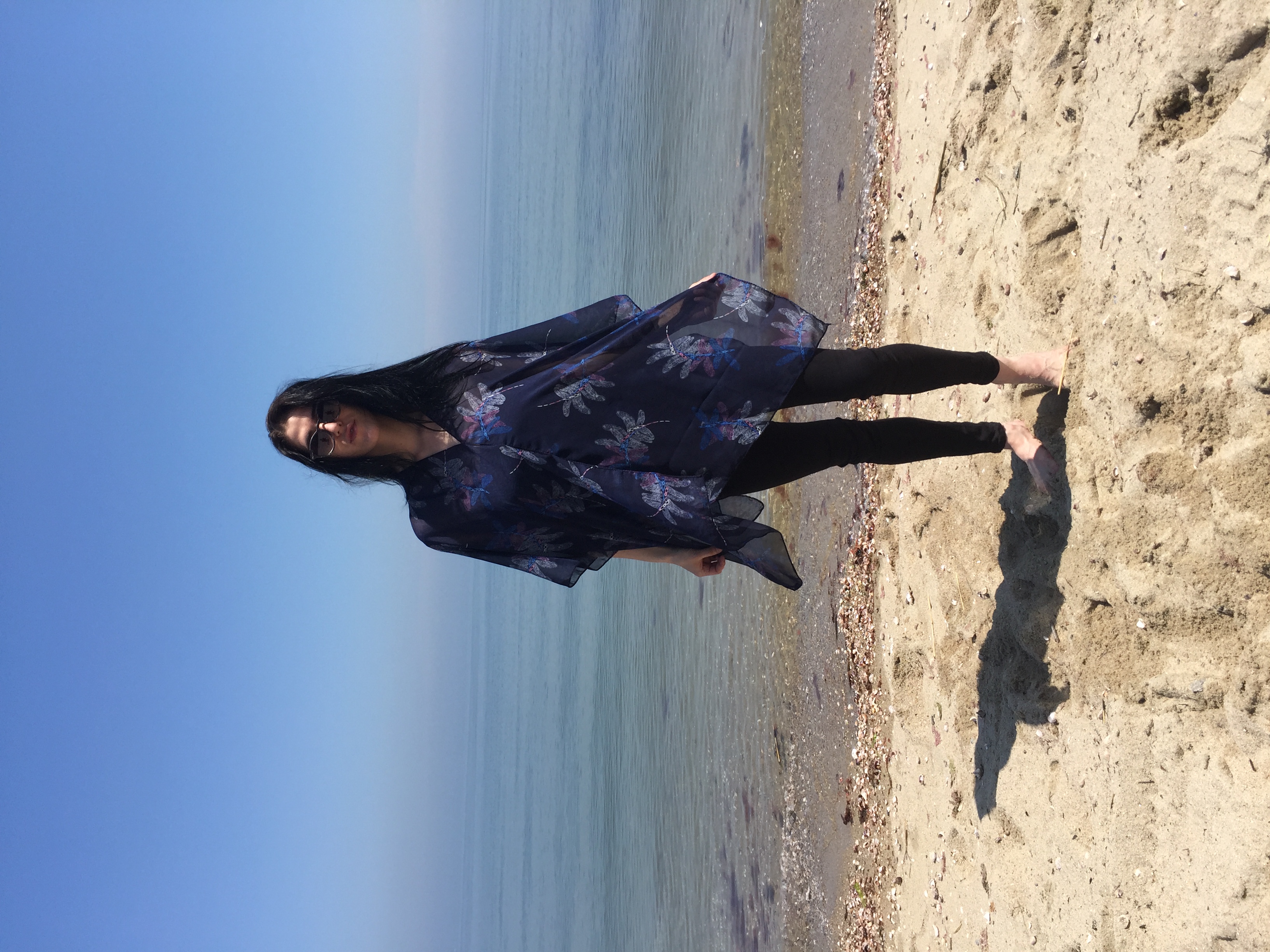 Button Tunic Dragon Fly Blue