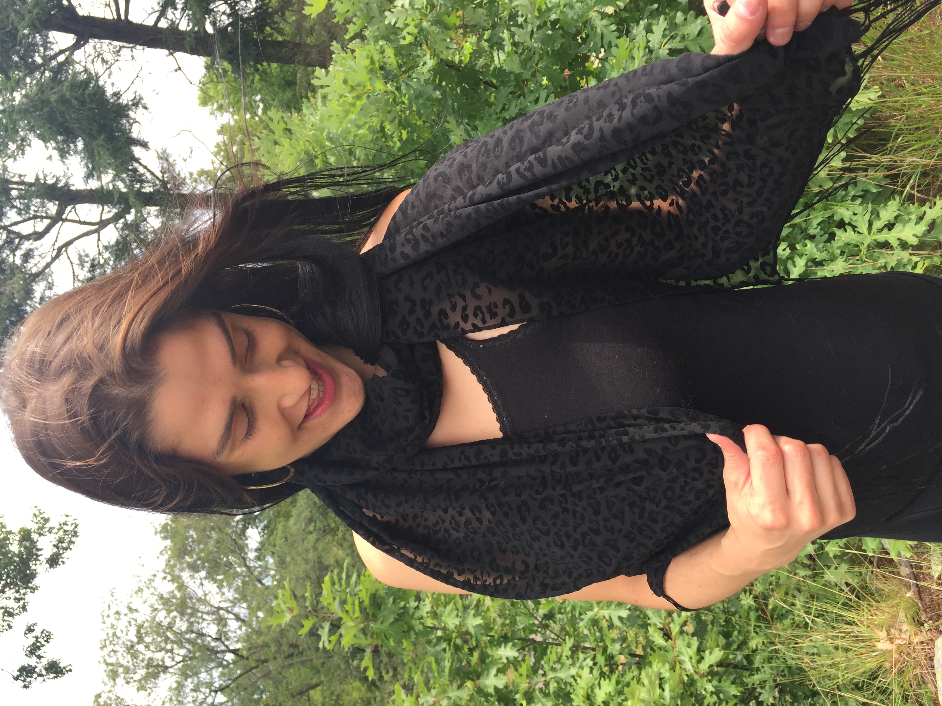 Velvet Scarf Black