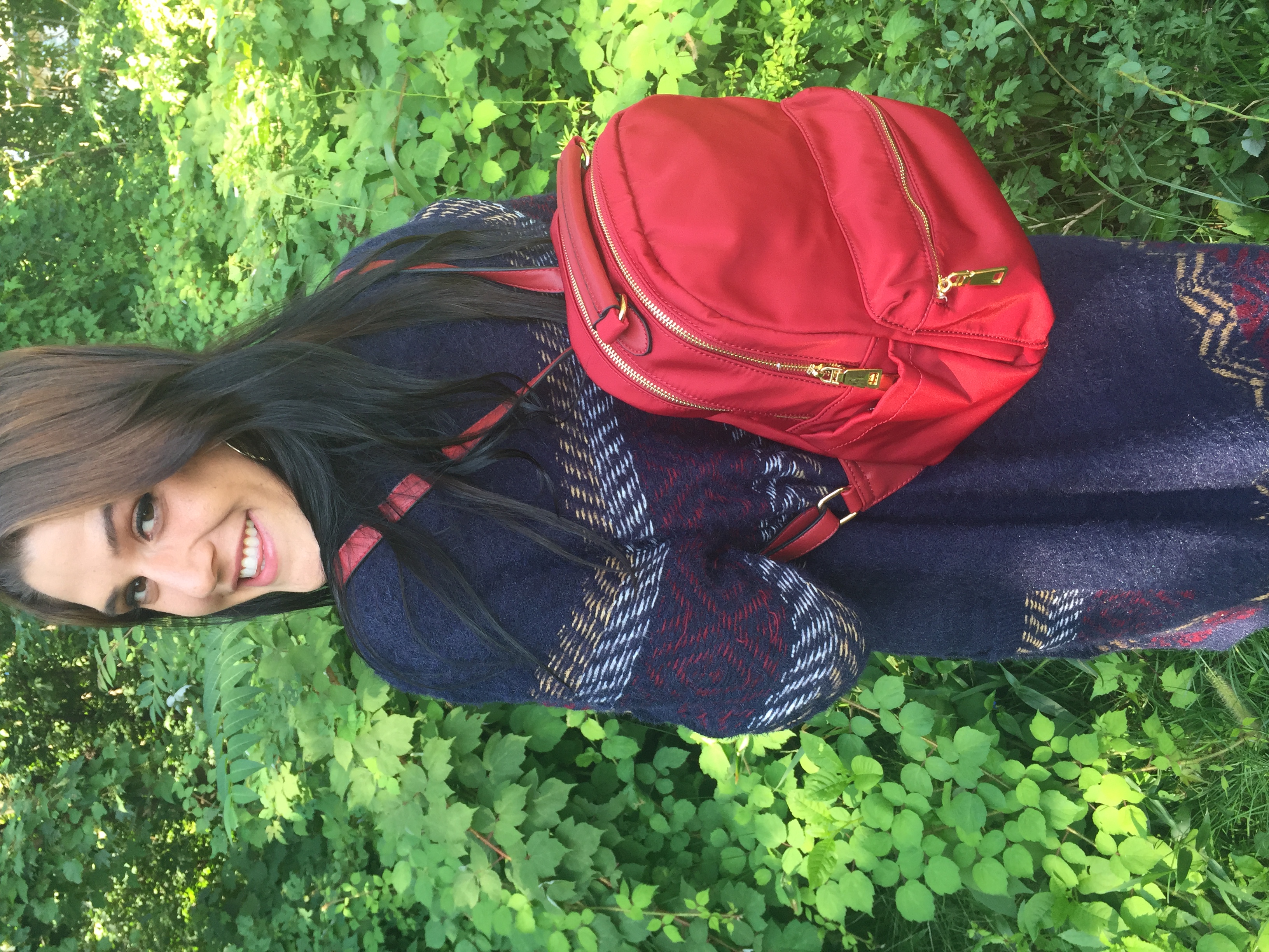Nylon Multi Zip Back Pack