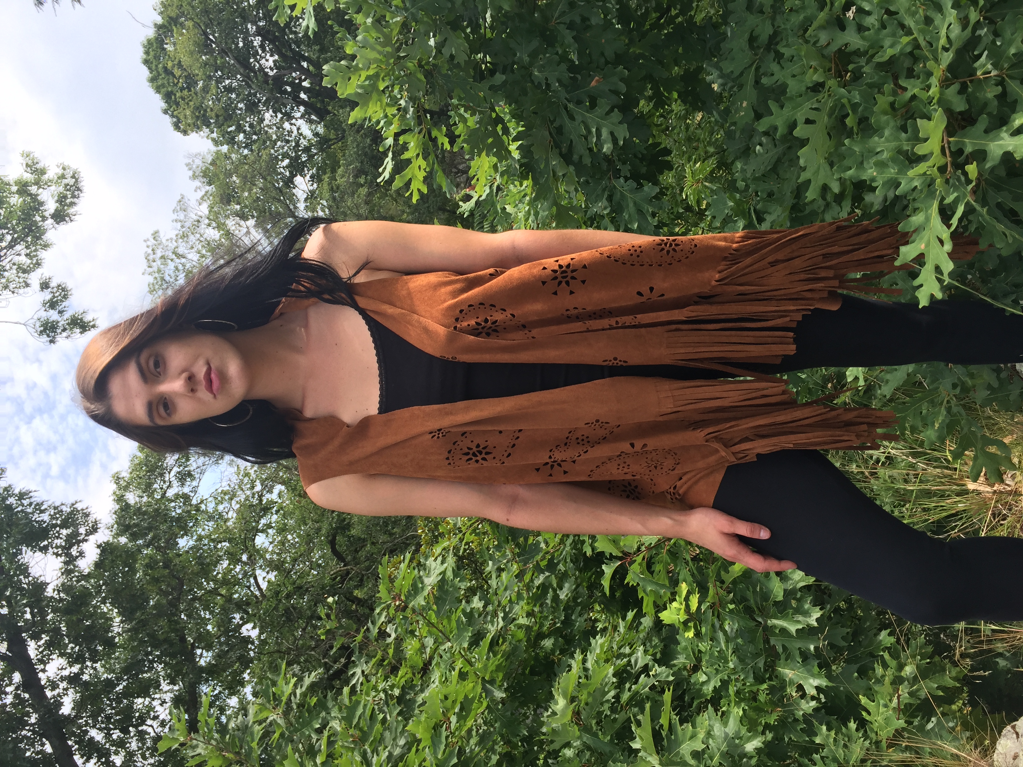 Suede Vest Brown