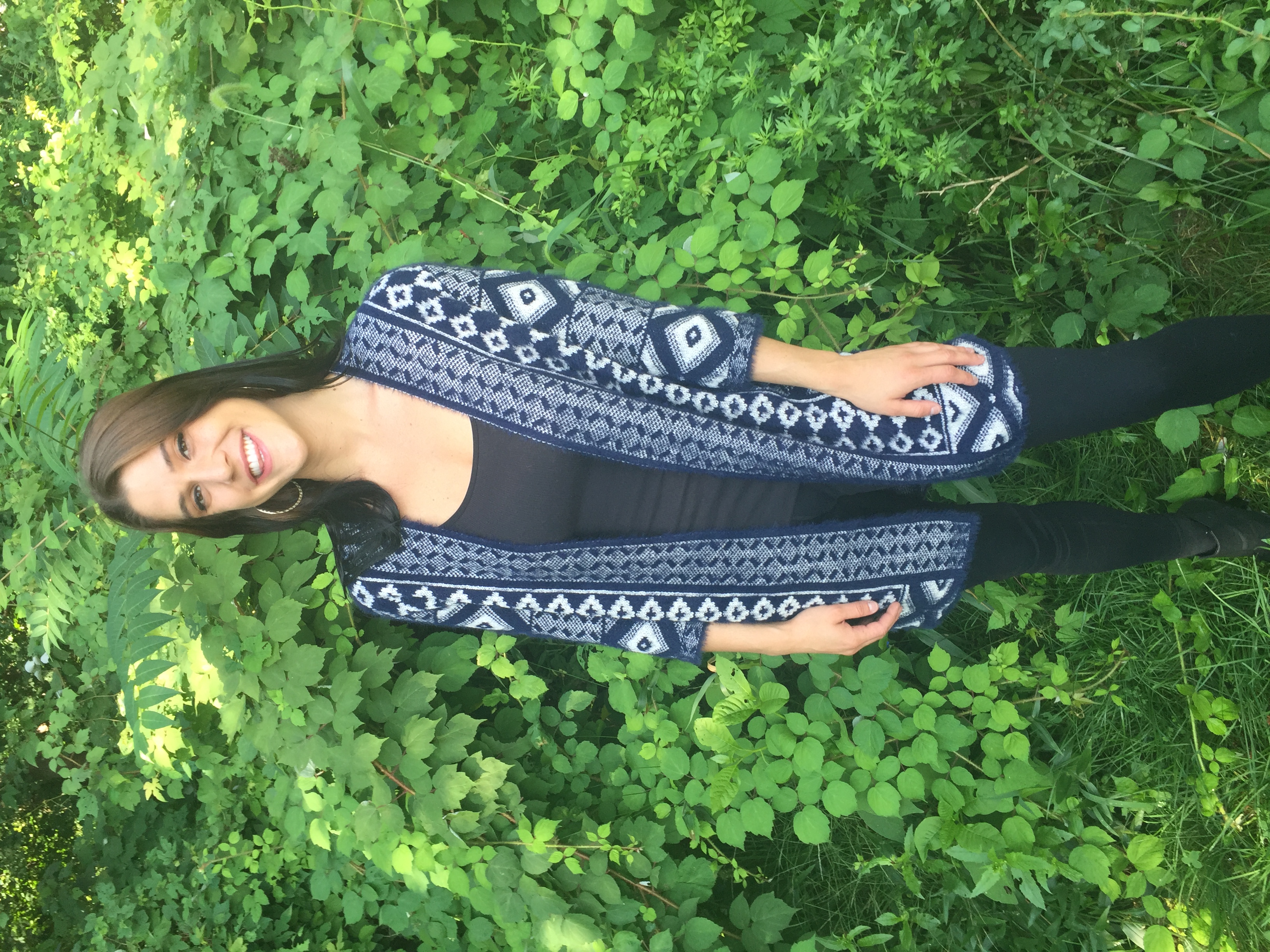 Tribal Sweater Blue