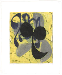 CA095017 | Charles Arnoldi 1995_monoprint tullis sb handmade 7" x 5.5"