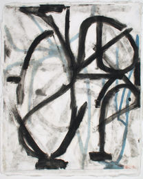 CA090003 | Charles Arnoldi 1990_monoprint tullis sb handmade 21"x17"