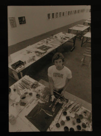 Richard Aber in the Tullis Workshop. Photo: