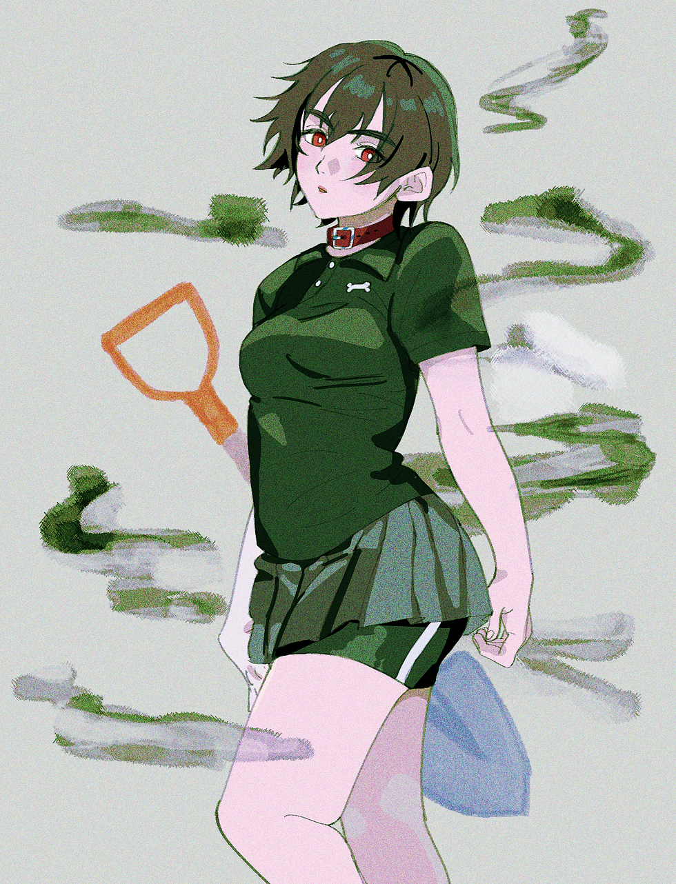 女体化ヘルハウンドくん。