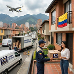 Miami to Colombia parcel and cargo delivery service