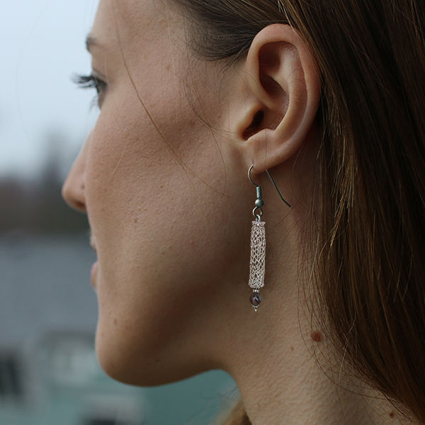 Thumbnail: La Petite Clochette Stone Earrings