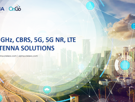 Alpha Wireless | Produkt katalog | 3.5 GHz, CBRS, 5G NR, LTE ANTENNA SOLUTIONS