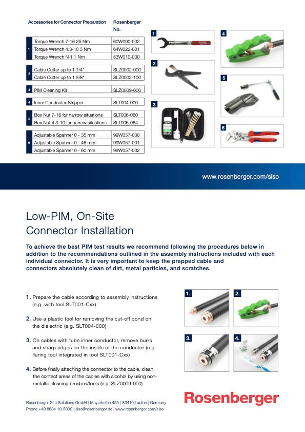 Accessories for Connector Preparation