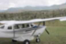 Cessna 206 in Chyulu Hills