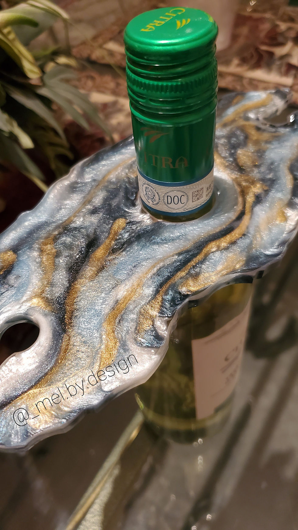 Thumbnail: Geode Wine Caddy and Coaster Set