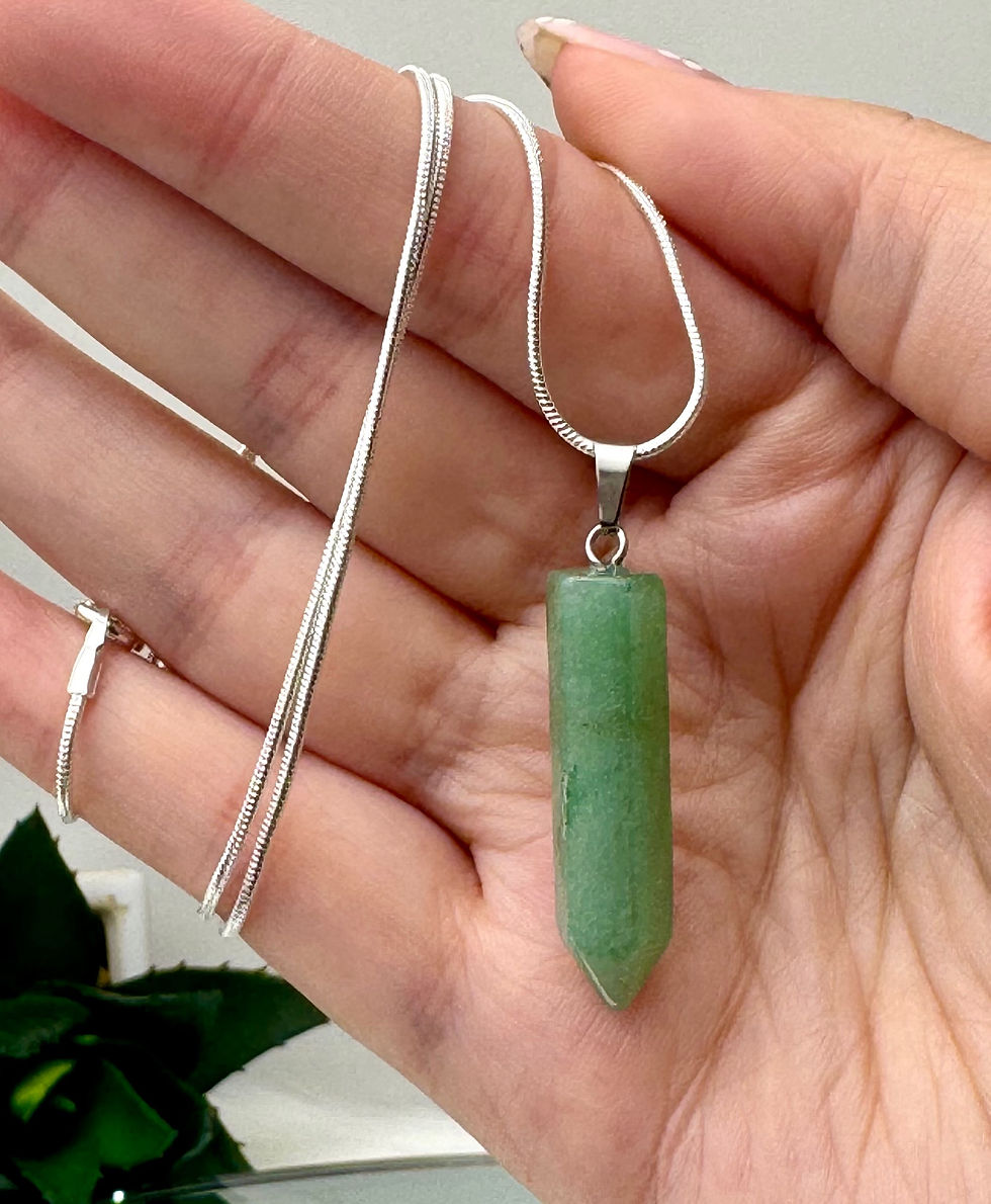 Thumbnail: Green Aventurine Pendants with Chains