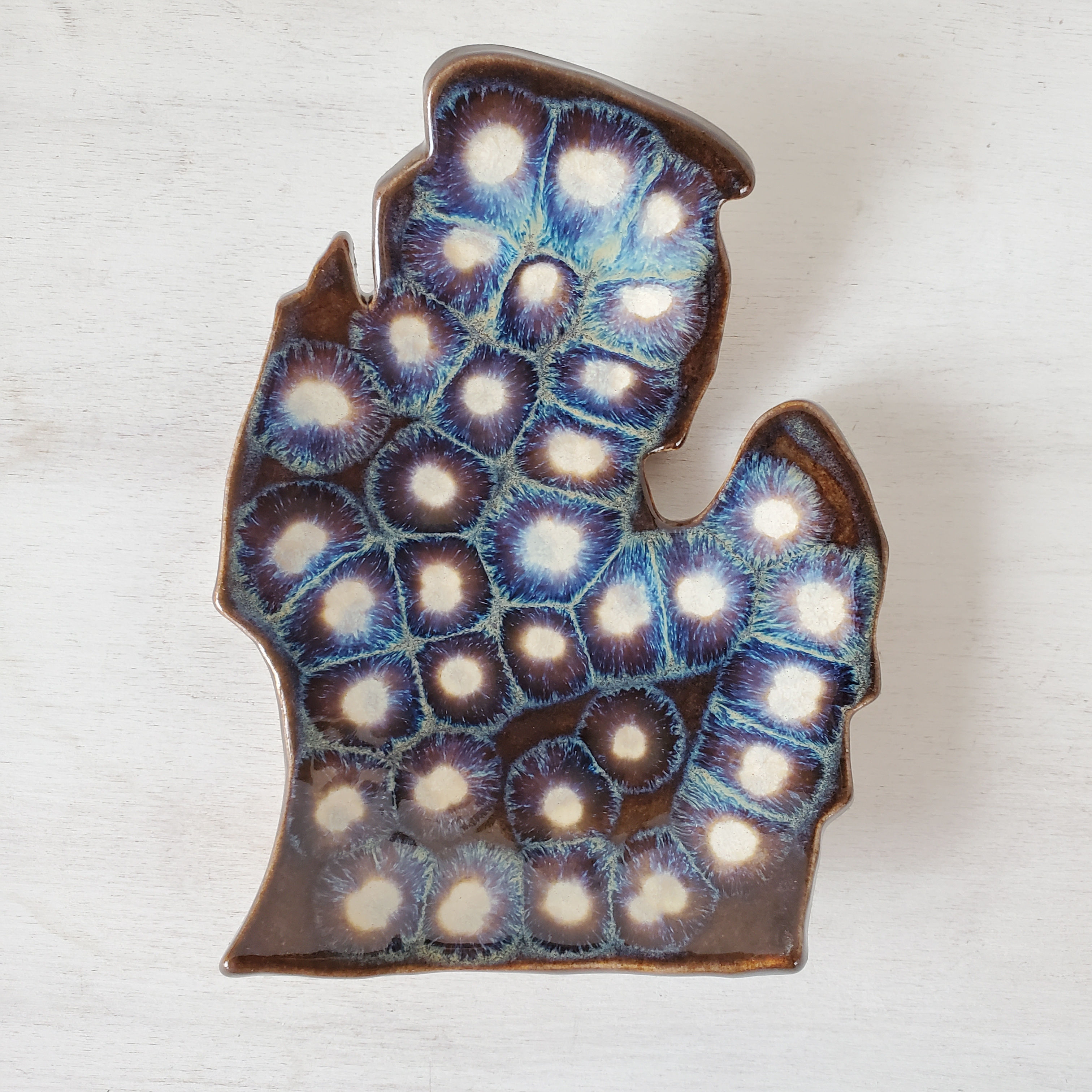 Michigan Lower Peninsula Tray - BLUE NOVA