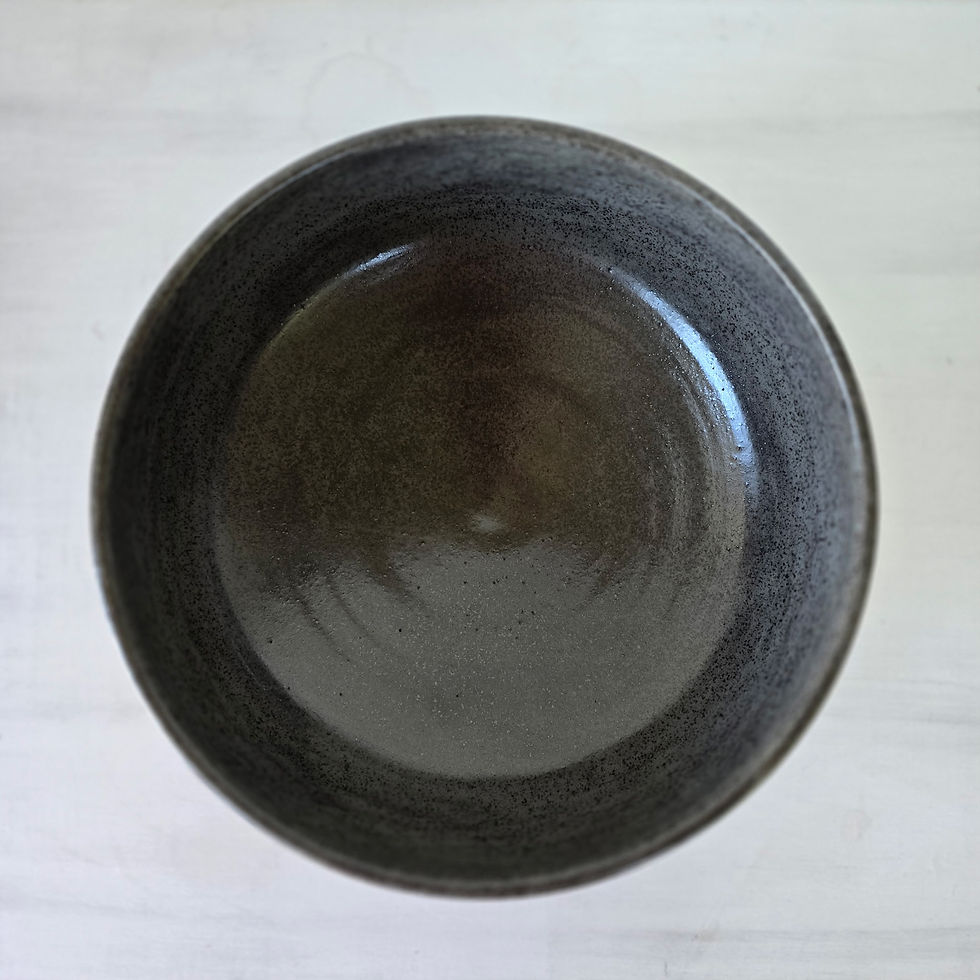 Thumbnail: Large Stoneware Magnolia Bowl