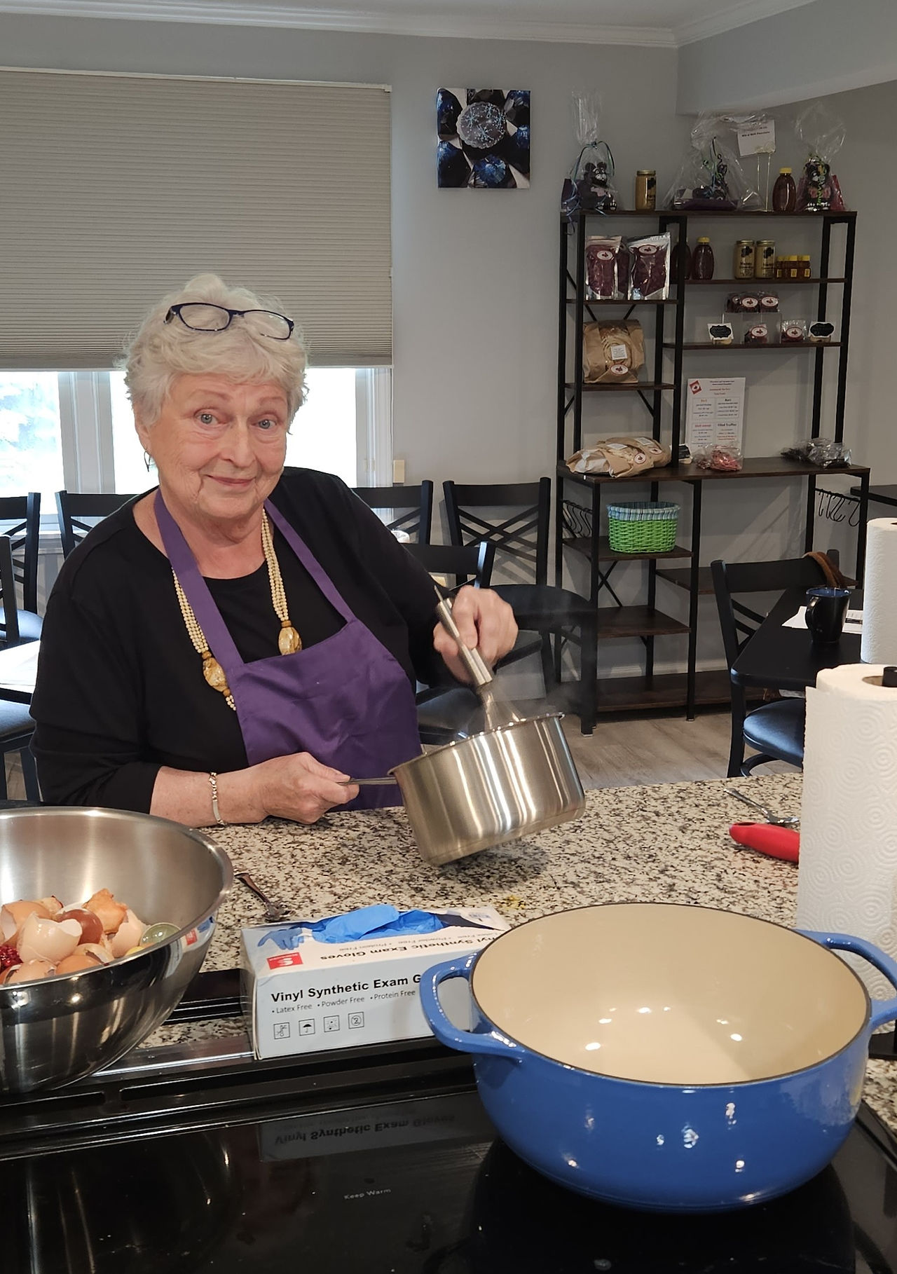 Whisking cream