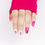 Thumbnail: Short metallic pink and white Sunset Serenade Press-On Nails