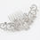 Thumbnail: Sparkling silver hair comb with rhinestones