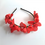 Thumbnail: Red Rosabelle Flower Band - Floral headband for girls