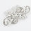 Thumbnail: Decorative hair comb with clear crystals