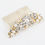 Thumbnail: Gold hair comb with rhinestones and pearls