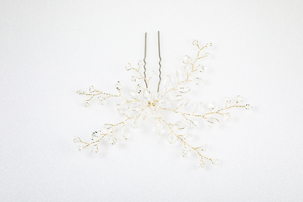 Delicate snowflake hair pin