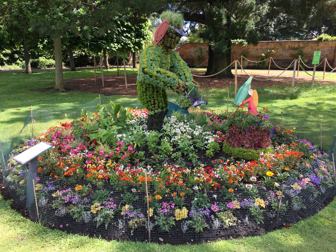 The BFG has come to Blackmore Gardens by the Conservatory.