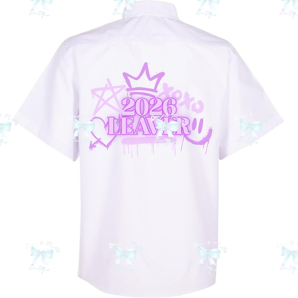 Thumbnail: Graffiti Look Leavers Shirt Design Only
