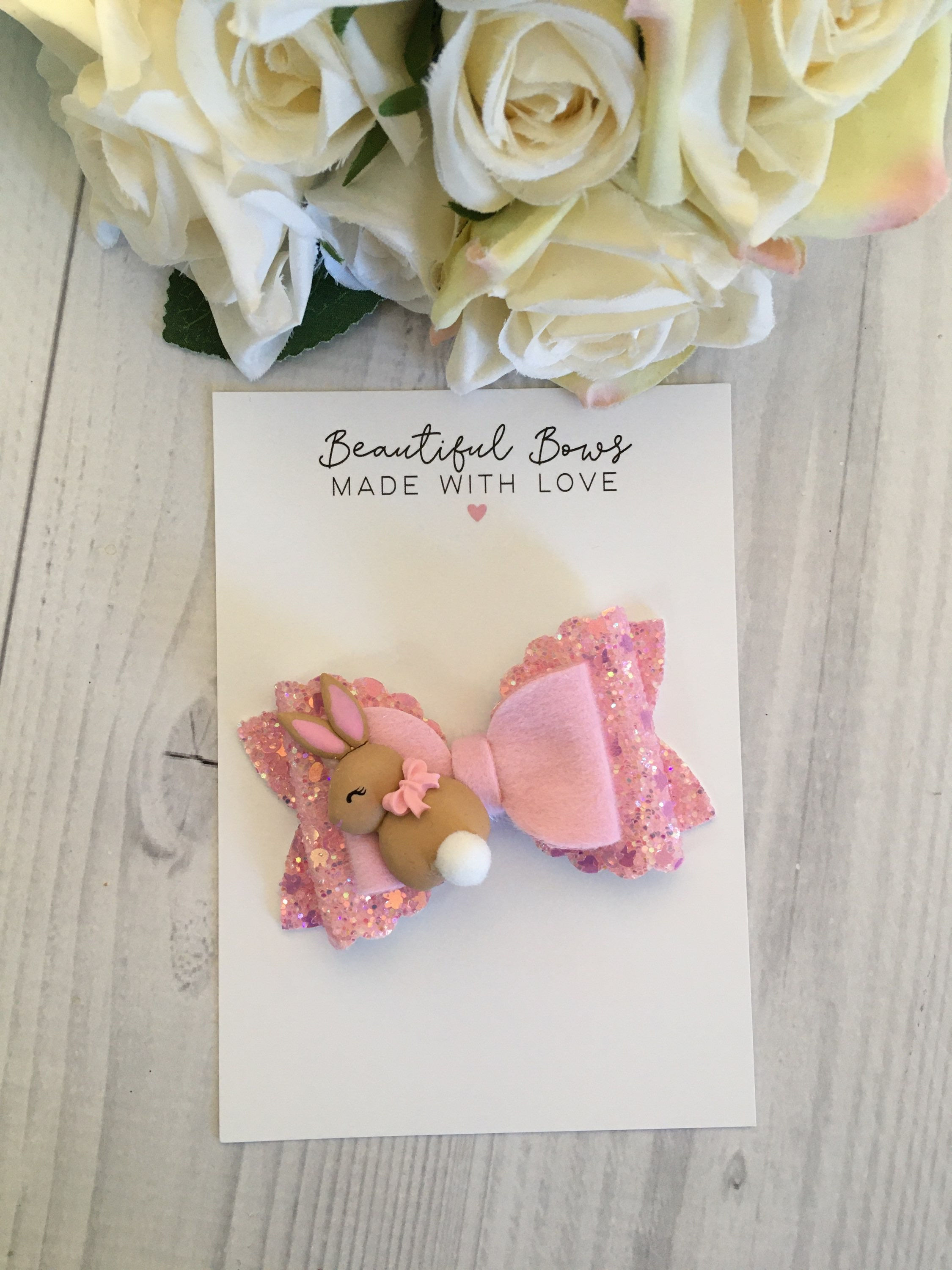 3.5” Bunny Sprinkles & Fluff Bow