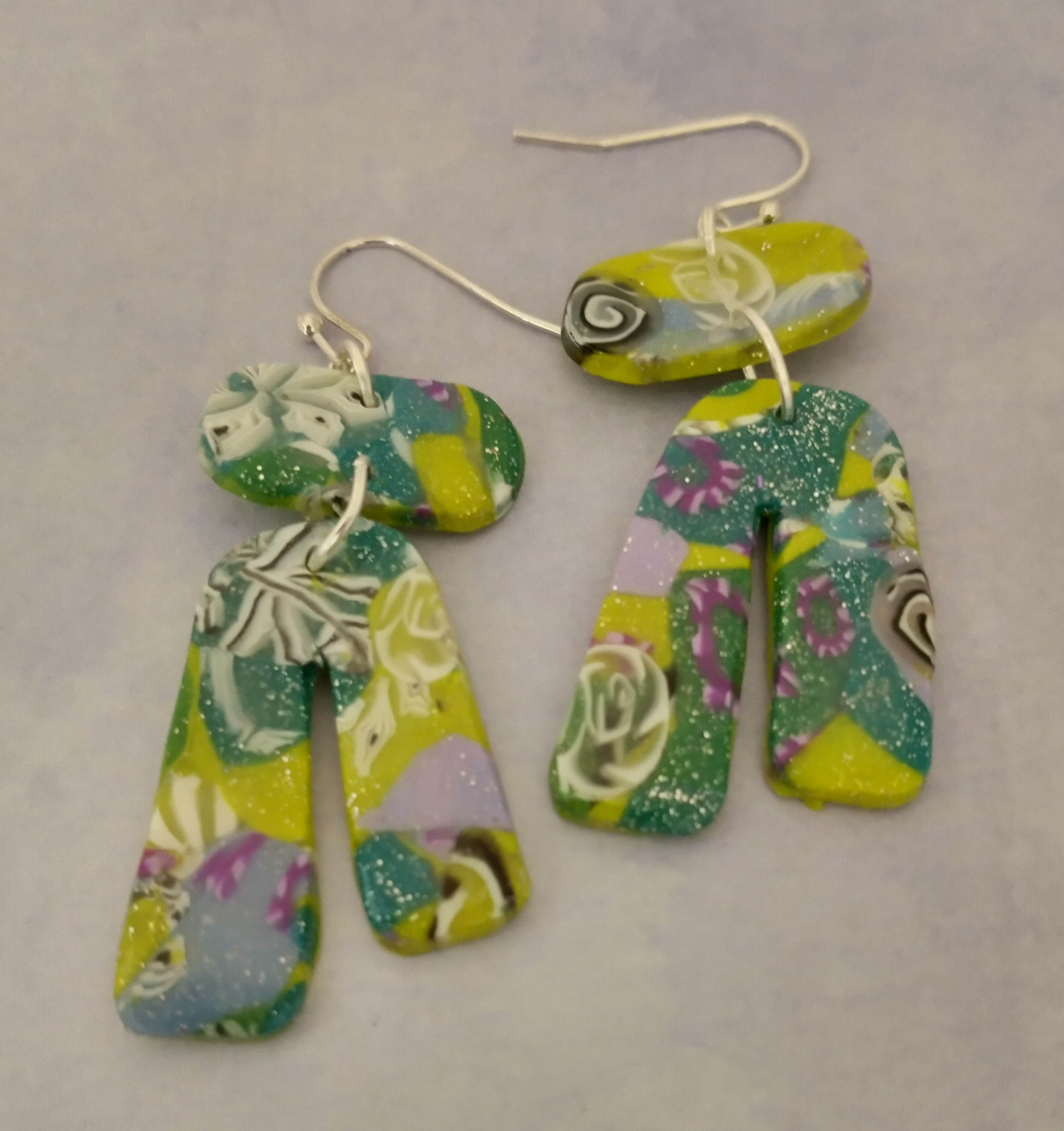 Funky Green Earring #1