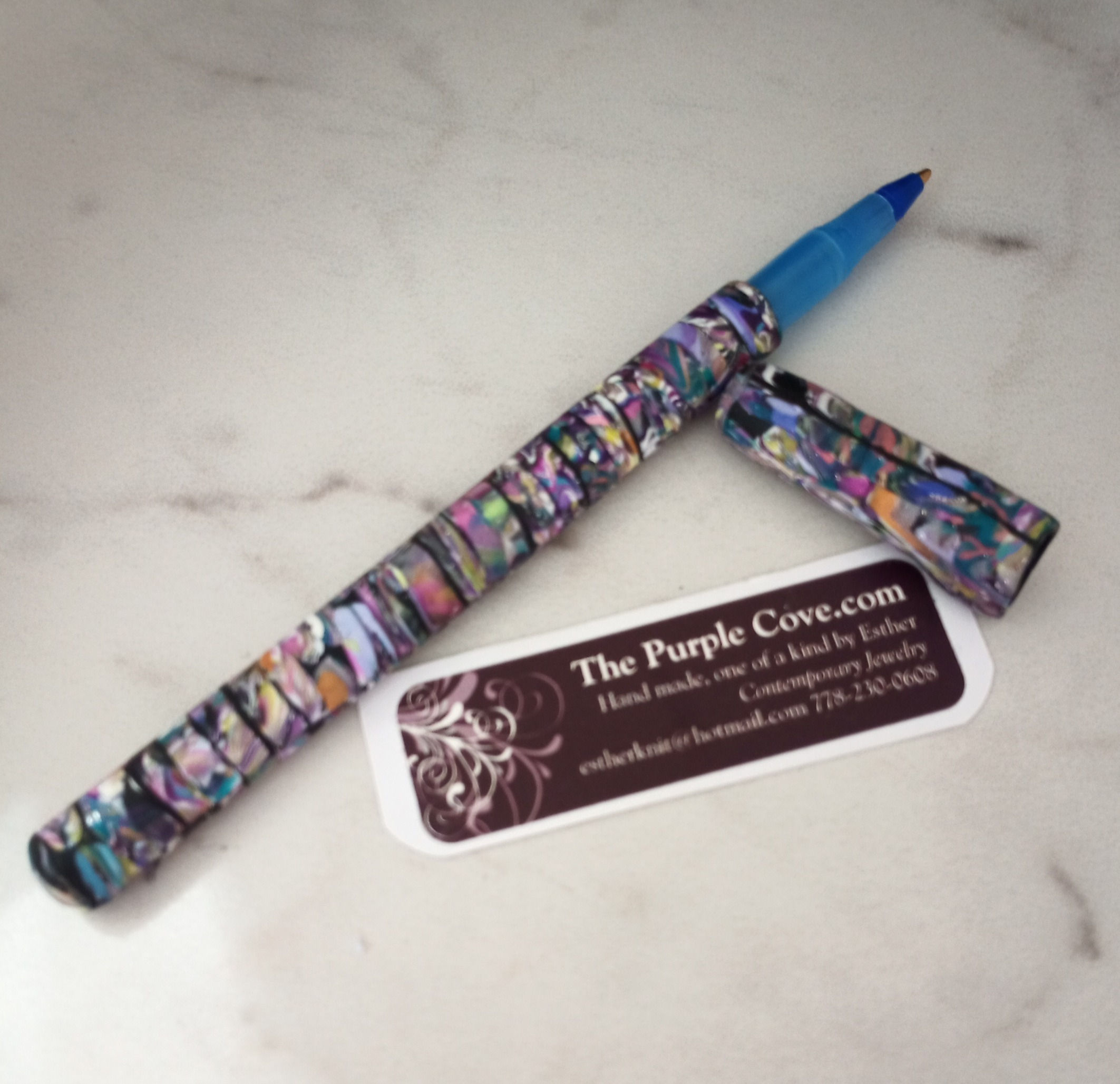 Black Graffiti Pen with Cover