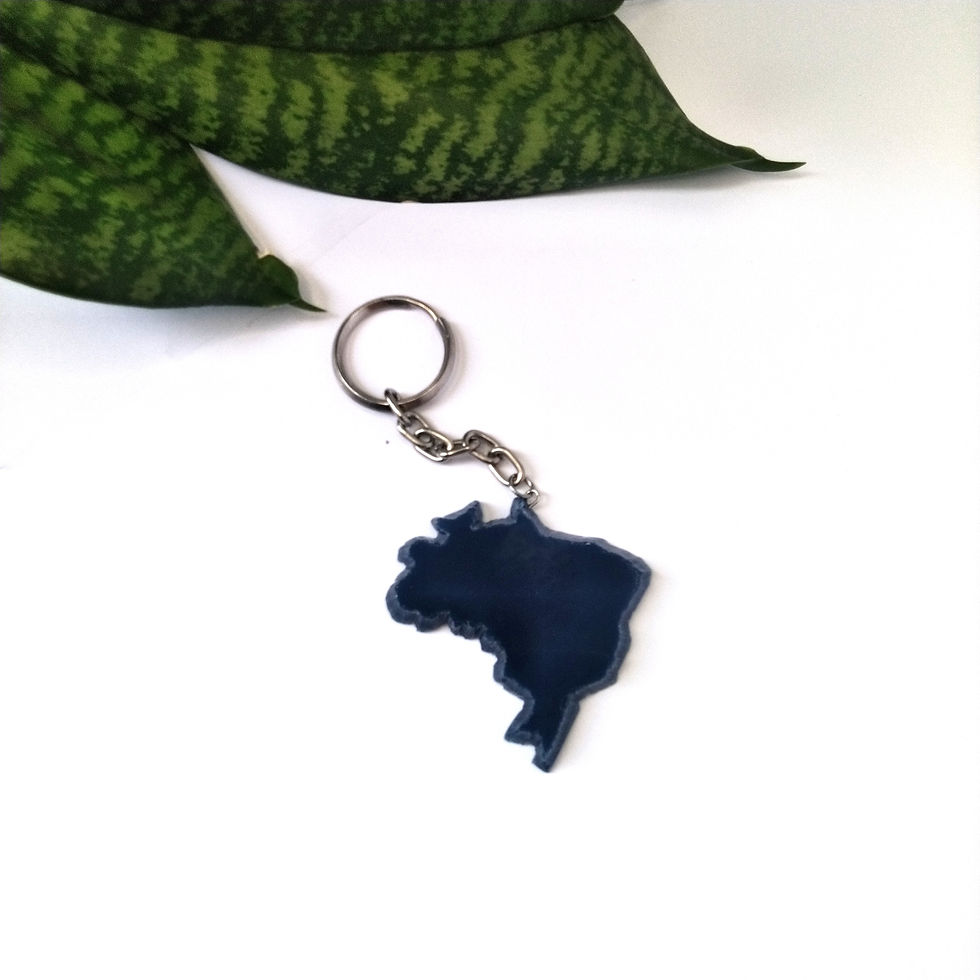 Miniatura: Chaveiro Ágata Mapa Brasil personalizado 30 un + frete