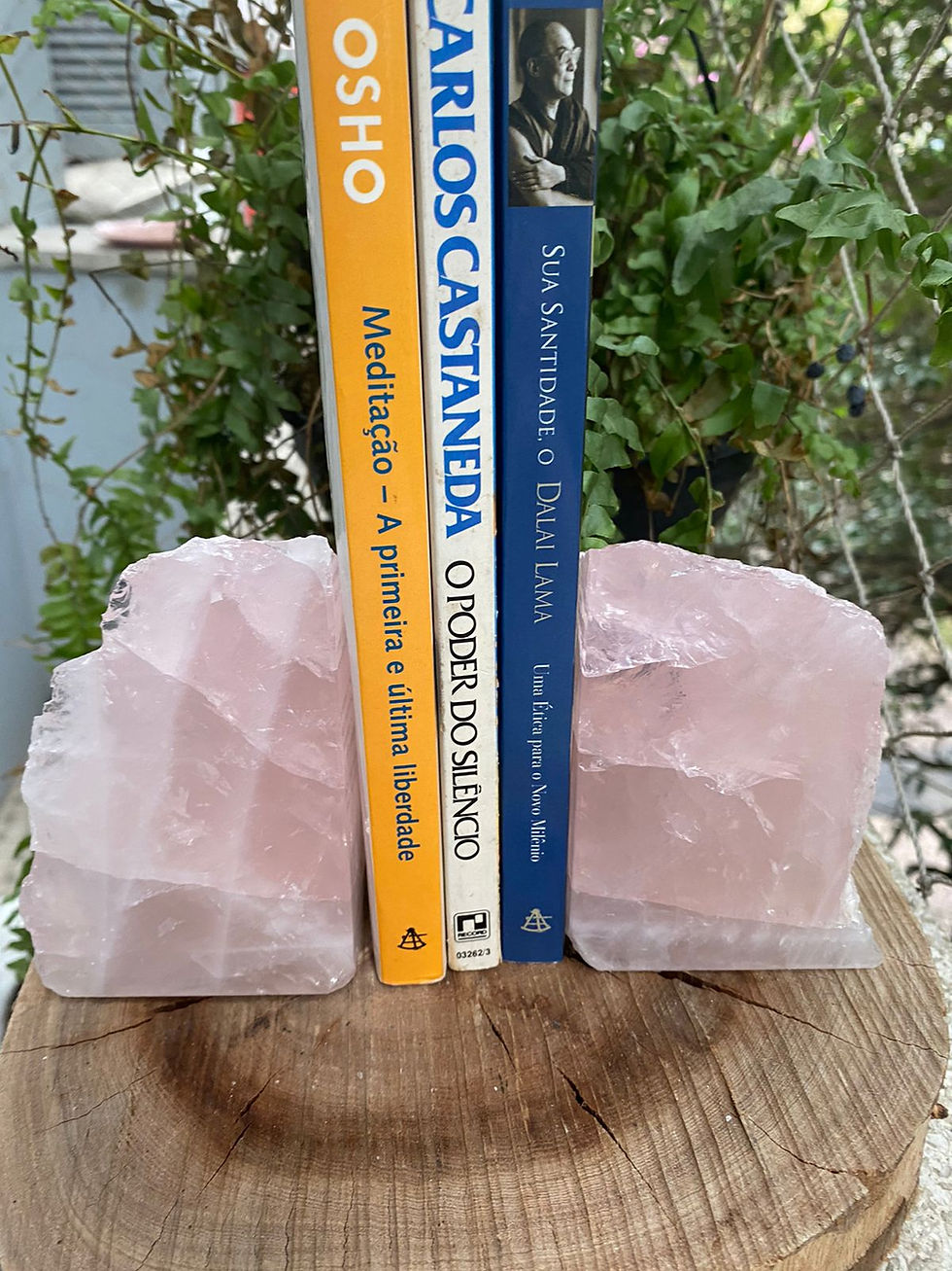 Miniatura: Aparador de Livros de Quartzo Rosa