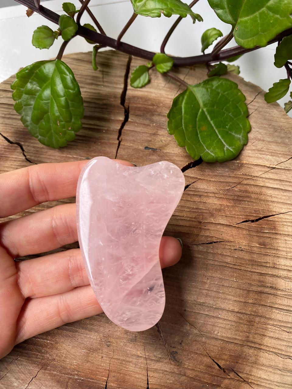 Miniatura: Guasha em pedra natural massageador para o rosto